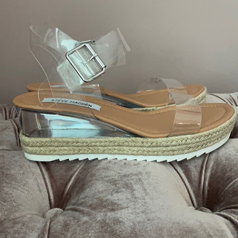 Steve Madden Bardy Clear Espadrilles